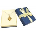 COLLANA MEDAGLIETTA SAN PIO IN ORO GIALLO 18 KT
