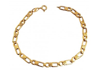 BRACCIALE CATENA IN ORO GIALLO 18 KT