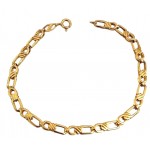 BRACCIALE CATENA IN ORO GIALLO 18 KT