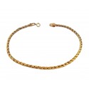 BRACCIALE TUBOLARE INTRECCIO IN ORO GIALLO 18 KT