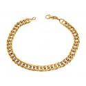 BRACCIALE UOMO CATENA ALTERNATA IN ORO GIALLO 18 KT