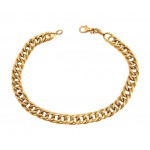 BRACCIALE UOMO CATENA ALTERNATA IN ORO GIALLO 18 KT