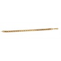 BRACCIALE CATENA ALTERNATA IN ORO GIALLO 18 KT