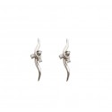 ORECCHINI IN ORO BIANCO 18 KT CON DIAMANTI