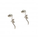 ORECCHINI IN ORO BIANCO 18 KT CON DIAMANTI