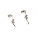 ORECCHINI IN ORO BIANCO 18 KT CON DIAMANTI