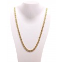 COLLANA UOMO OCCHIO DI TIGRE ORO GIALLO 18 KT LUNGA CM 60