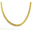 COLLANA UOMO OCCHIO DI TIGRE ORO GIALLO 18 KT LUNGA CM 60