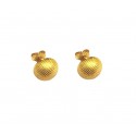 ORECCHINI MEZZA SFERA IN ORO BIANCO 18 KT