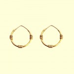 ORECCHINI PENDENTI CATENA CERCHI IN ORO GIALLO 18 KT