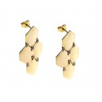 ORECCHINI PENDENTI CATENA CERCHI IN ORO GIALLO 18 KT