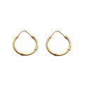 ORECCHINI CERCHI IN ORO GIALLO 18 KT