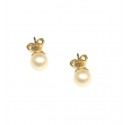 ORECCHINI IN ORO BIANCO 18 KT CON PERLE