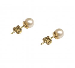 ORECCHINI IN ORO BIANCO 18 KT CON PERLE