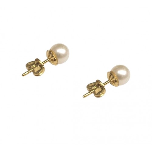 ORECCHINI IN ORO BIANCO 18 KT CON PERLE