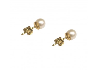 ORECCHINI IN ORO BIANCO 18 KT CON PERLE