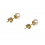ORECCHINI IN ORO BIANCO 18 KT CON PERLE