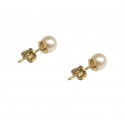 ORECCHINI IN ORO BIANCO 18 KT CON PERLE