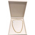 COLLANA UOMO CATENA OCCHIO DI TIGRE ORO GIALLO 18 KT 