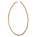 COLLANA UOMO CATENA OCCHIO DI TIGRE ORO GIALLO 18 KT 