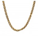 COLLANA UOMO CATENA OCCHIO DI TIGRE ORO GIALLO 18 KT 