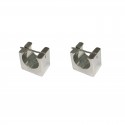 WHITE GOLD 18 KT Velcro CLIPS