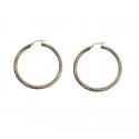 ORECCHINI CERCHI IN ORO BIANCO 18KT DI ,2 Cm
