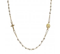 COLLANA OCCHIO DI TIGRE ORO GIALLO 18 KT PIENA