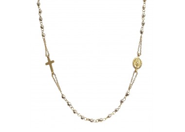 COLLANA OCCHIO DI TIGRE ORO GIALLO 18 KT PIENA