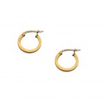 ORECCHINI IN ORO GIALLO 18 KT MODELLO SCUDO CON SMALTO VERDE