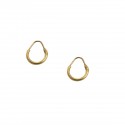 ORECCHINI IN ORO GIALLO 18 KT MODELLO SCUDO CON SMALTO VERDE