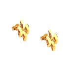 BOUCLES D'OREILLES EN OR JAUNE 18 KT 
