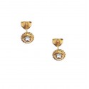 ORECCHINI PUNTO LUCE IN ORO GIALLO 18 KT ZIRCONI BRILLANTI