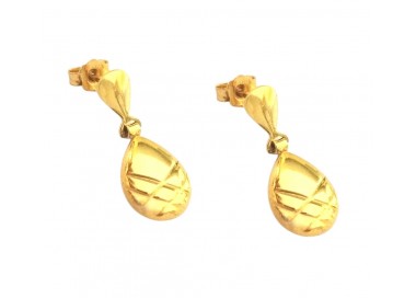 ORECCHINI PENDENTI IN ORO GIALLO 18 KT