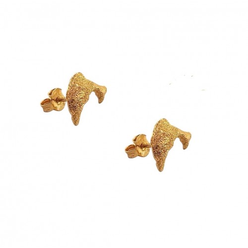 LUJO uva racimo pendientes en 18 KT oro amarillo con perlas
