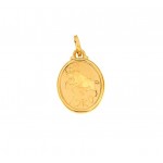 CIONDOLO SEGNO ZODIACALE LEONE IN ORO GIALLO 18 KT + COLLANA LACCIO IN OMAGGIO
