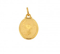 CIONDOLO SEGNO ZODIACALE CANCRO IN ORO GIALLO 18 KT + COLLANA LACCIO IN OMAGGIO