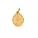 CIONDOLO SEGNO ZODIACALE VERGINE IN ORO GIALLO 18 KT