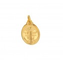 CIONDOLO SEGNO ZODIACALE LEONE IN ORO GIALLO 18 KT + COLLANA LACCIO IN OMAGGIO