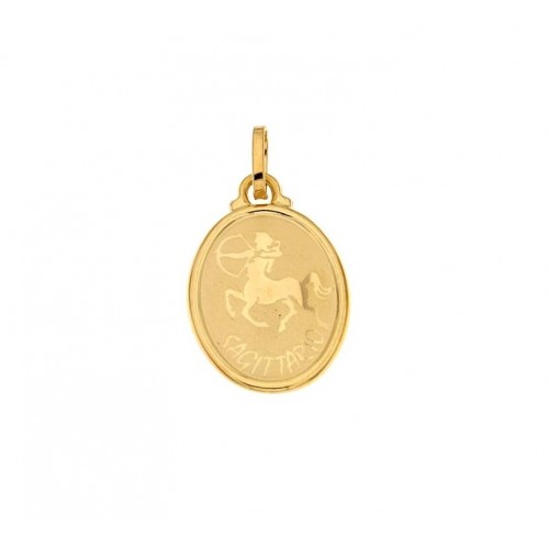 CIONDOLO SEGNO ZODIACALE LEONE IN ORO GIALLO 18 KT + COLLANA LACCIO IN OMAGGIO