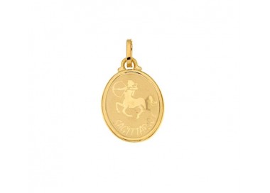 CIONDOLO SEGNO ZODIACALE LEONE IN ORO GIALLO 18 KT + COLLANA LACCIO IN OMAGGIO