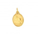 CIONDOLO SEGNO ZODIACALE LEONE IN ORO GIALLO 18 KT + COLLANA LACCIO IN OMAGGIO