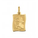 CIONDOLO MEDAGLIETTA SAGITTARIO SEGNO ZODIACALE IN ORO GIALLO 18 KT