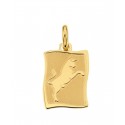 CIONDOLO SEGNO ZODIACALE LEONE IN ORO GIALLO 18 KT + COLLANA LACCIO IN OMAGGIO