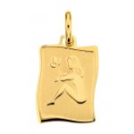 CIONDOLO SEGNO ZODIACALE LEONE IN ORO GIALLO 18 KT + COLLANA LACCIO IN OMAGGIO
