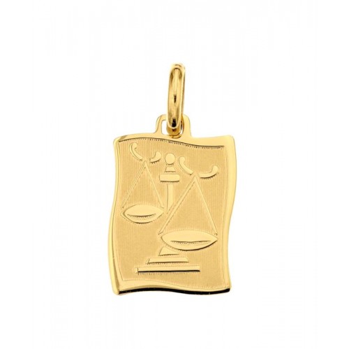 CIONDOLO SEGNO ZODIACALE LEONE IN ORO GIALLO 18 KT + COLLANA LACCIO IN OMAGGIO