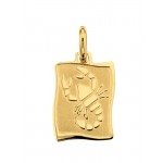 CIONDOLO SEGNO ZODIACALE LEONE IN ORO GIALLO 18 KT + COLLANA LACCIO IN OMAGGIO