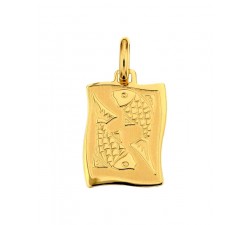 CIONDOLO SEGNO ZODIACALE LEONE IN ORO GIALLO 18 KT + COLLANA LACCIO IN OMAGGIO