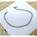 BRACCIALE TENNIS ORO BIANCO 18 KT CON ZIRCONI BIANCHI TAGLIO BRILLANTE