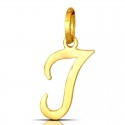 CIONDOLO LETTERA G CORSIVO IN ORO GIALLO 18 KT + COLLANA LACCIO IN OMAGGIO